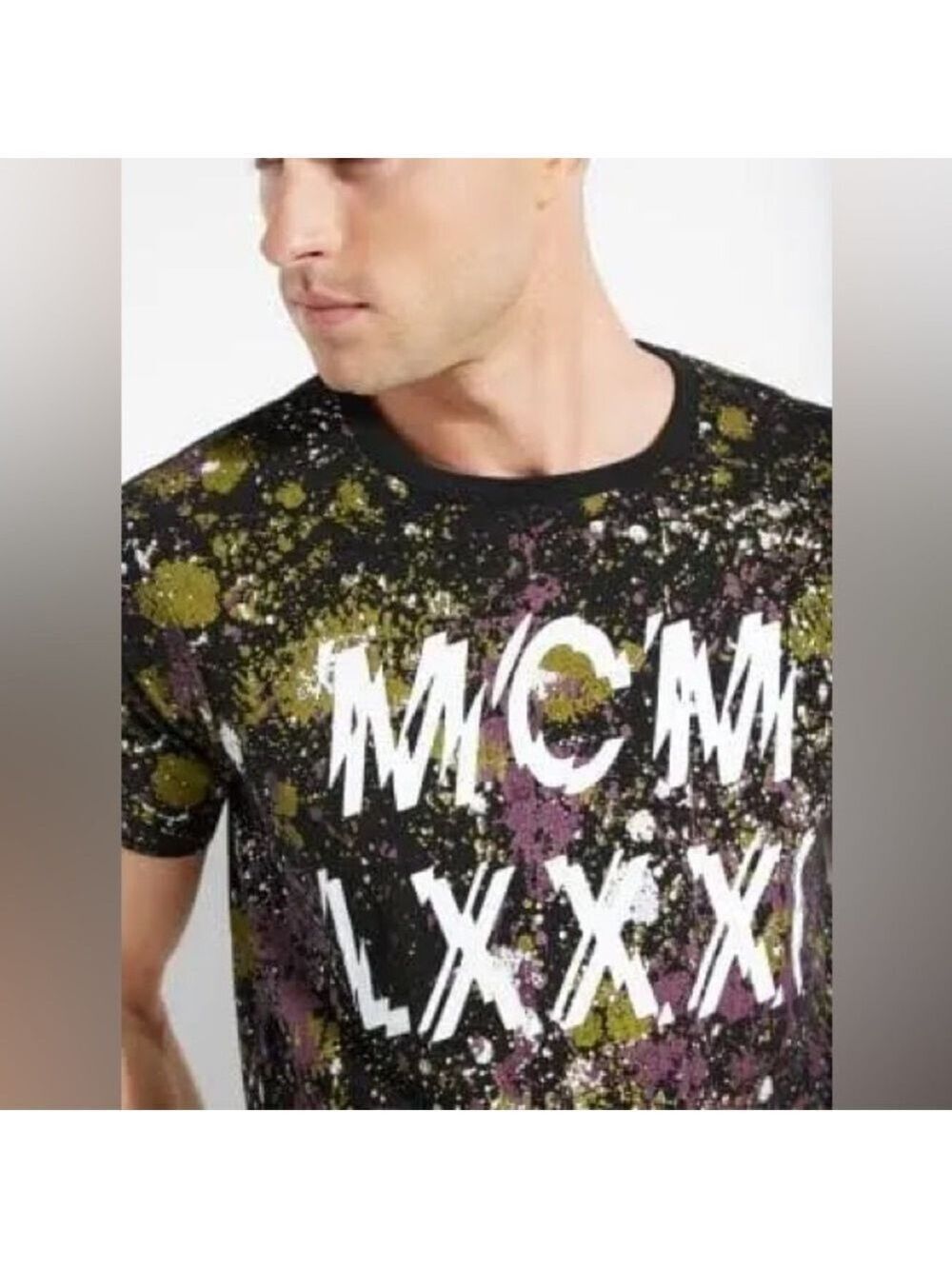 Guess Shirts Guess Basic Graffiti Drop T Shirt Crew Neck - Picture 3 of 16